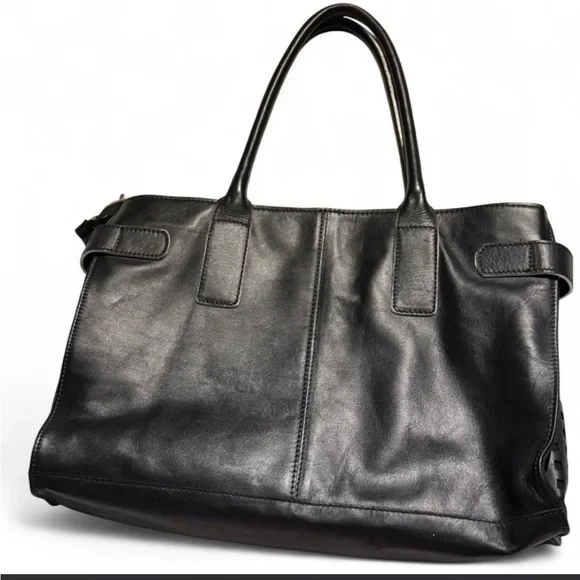 Velez Leather Black Women's Handbag - Picture 3 of 5